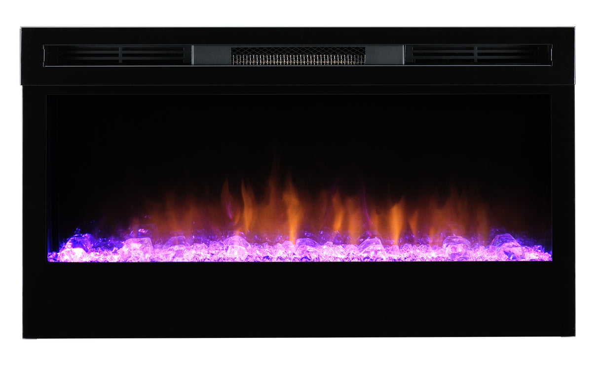 f-Dimplex Prism34 Front Purple Elektrische Sfeerhaard