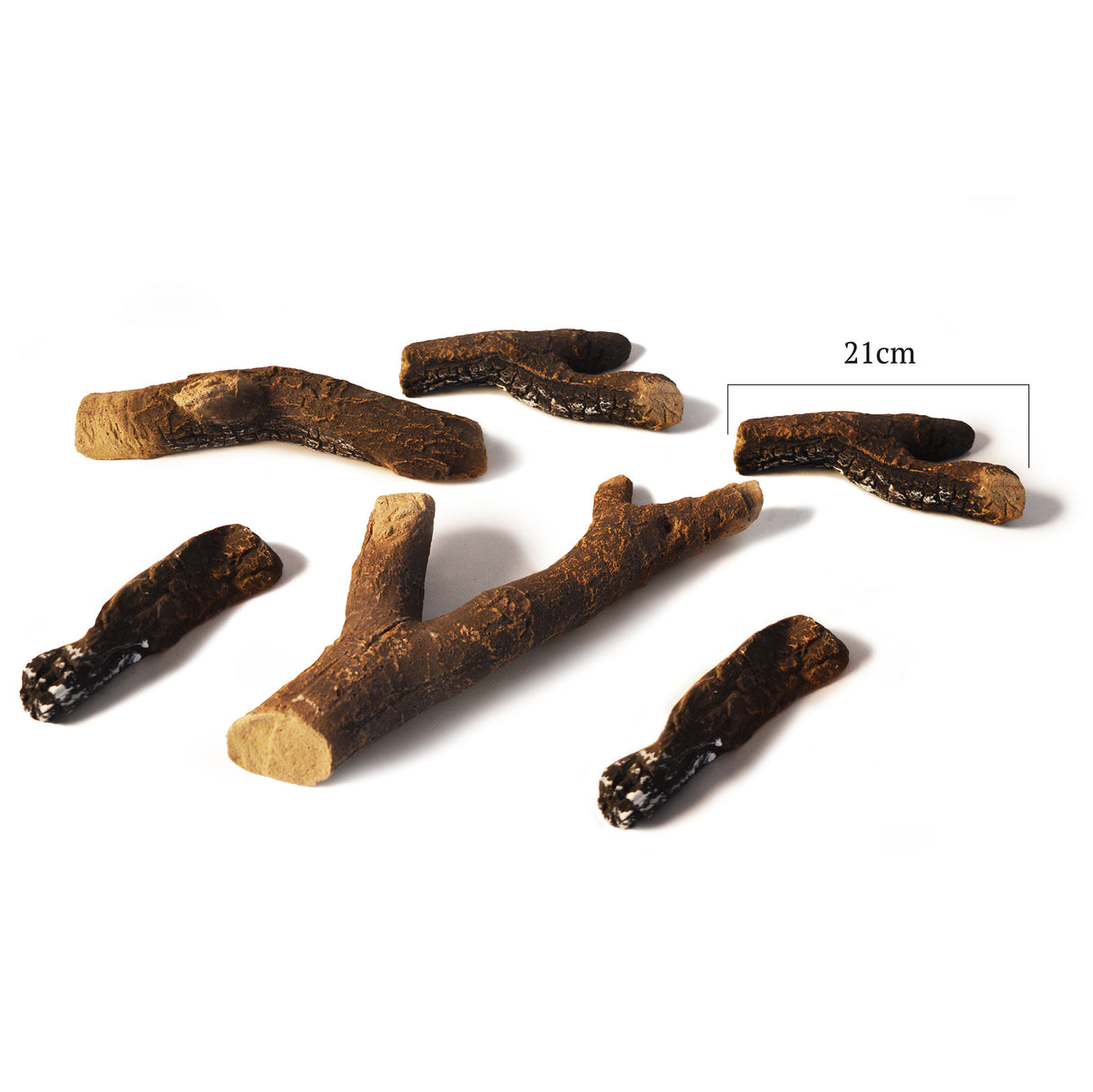 Houtset uit steen (keramiek) Vuurvast 6pcs