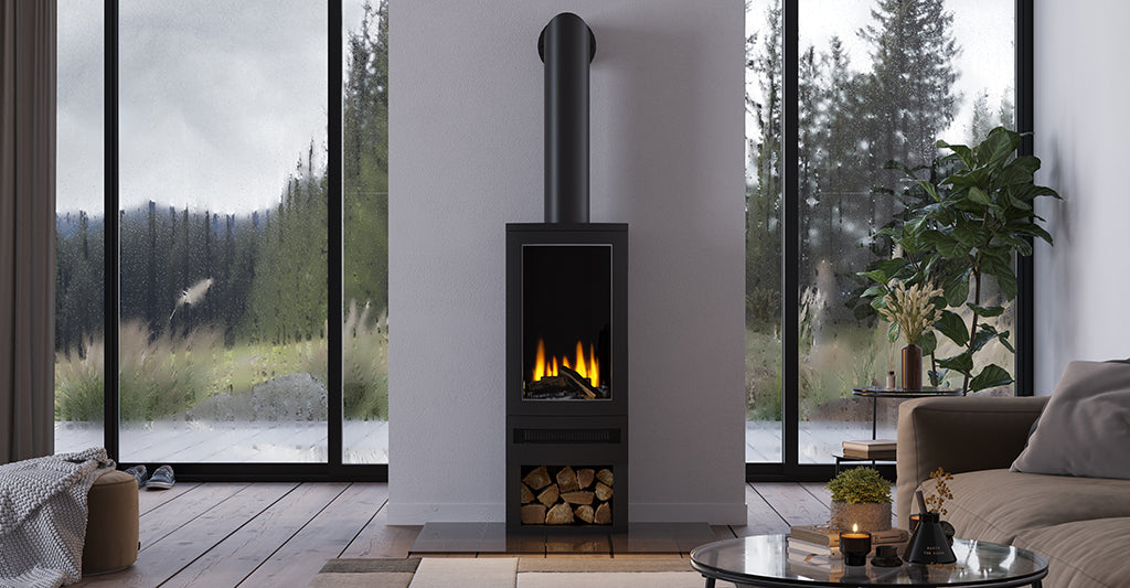 f-British Fires Bramshaw houtopslag en pijp vila