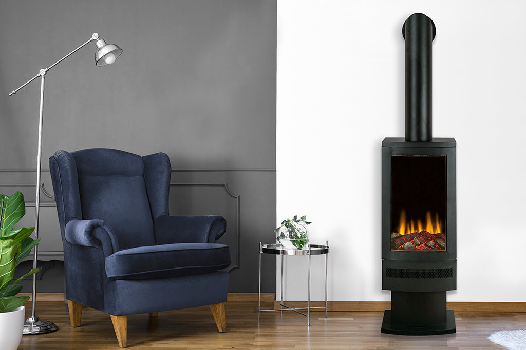 f-British Fires Bramshaw sokkel en pijp BlueChair