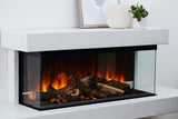 f-British Fires Brockenhurst  wit deluxe logs diagonaal
