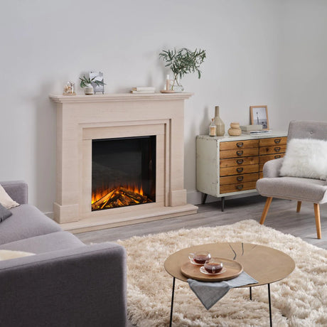 f-British Fires New Forest 650 Square Black Elektrische Haard