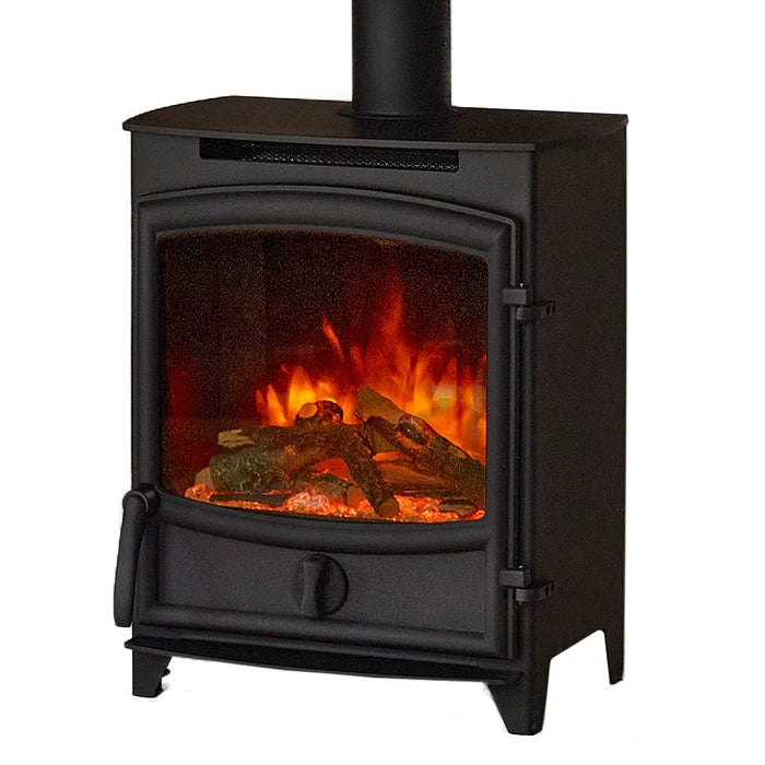 f-Charlton & Jenrick  Fireline FX Getoogde Deur Vrijstaande Elektrische Sfeerhaard