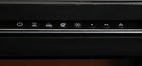 f-Dimplex Prism34 Right Close up controls Elektrische Sfeerhaard