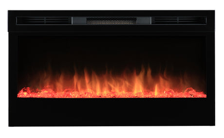 f-Dimplex Prism34 Front Red Elektrische Sfeerhaard