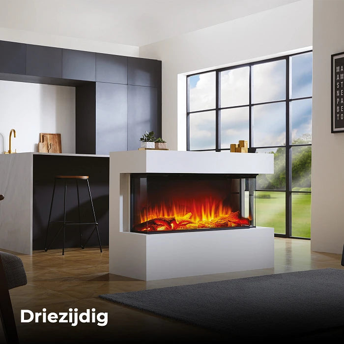 f-Charlton & Jenrick i-1000e Deep  3-zijdig Elektrische Sfeerhaard